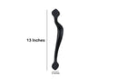 Mascot Hardware Spear 9'', 13 Black Door Pull Handle Single Pack