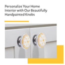 Mascot Hardware Camellia 1-4/7 in. Yellow Flower Cabinet Knob (Pack of 10)