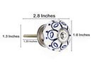 Mascot Hardware Jarred Washed 1-4/7 in. Blue Cabinet Knob (Pack of 10)