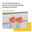Mascot Hardware Intricate 1-1/2 in. Orange Mushroom Cabinet Knob (Pack of 10)