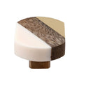Mascot Hardware Costa Mesa 1-4/7 in. White & Wood Cabinet Knob (Pack of 10)