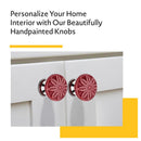 Mascot Hardware Aster 1-3/5 in. Maroon Cabinet Knob (Pack of 10)