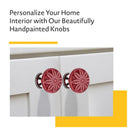 Mascot Hardware Aster 1-3/5 in. Maroon Drawer Cabinet Knob