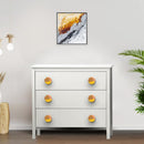 Mascot Hardware Temecula 1-1/2 in. Peach & Wood Trio Cabinet Knob (Pack of 10)