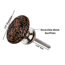Mascot Hardware Art 2 in. Oval Cabinet Knob (Pack of 10)