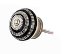 Mascot Hardware Ringed 1-3/5 in. Black Grass Round Cabinet Knob (Pack of 10)