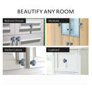 Mascot Hardware Blue Blossom 1-7/10 in. Blue & White Cabinet Knob (Pack of 10)