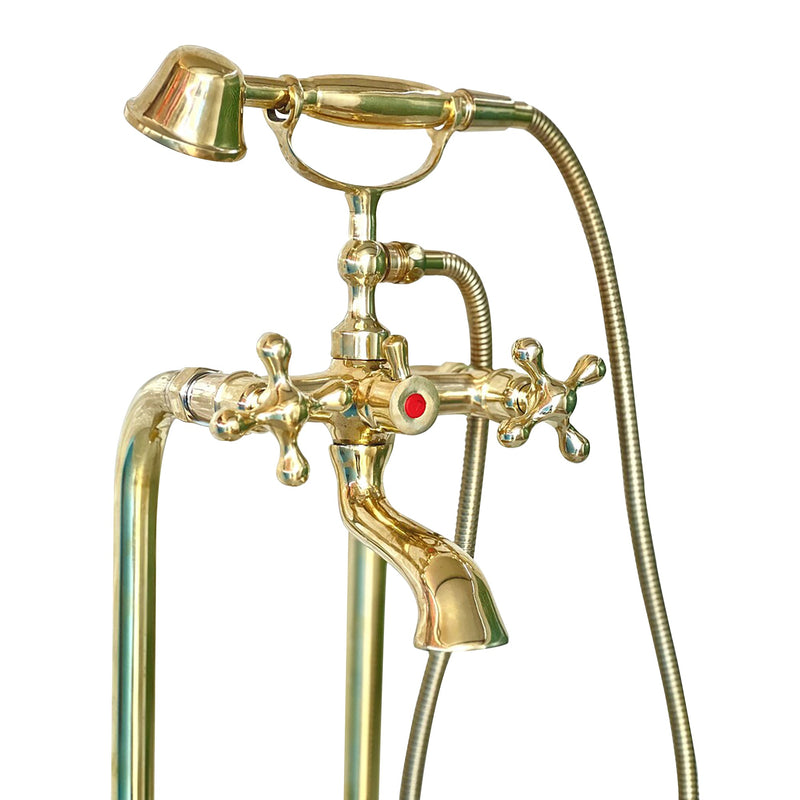 Solid Brass Freestanding Tub Filler Bathtub Faucet