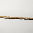 Unlacquered Solid Brass Pot Rail With Hooks, Vintage Pot Hangers for Kitchen