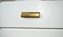 Rectangular Drawer  "Roman" Pulls in Aged Brass