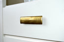 Rectangular Drawer  "Roman" Pulls in Aged Brass