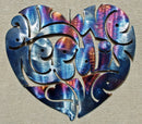 All We Need Is Love Heart Metal Art Sculpture