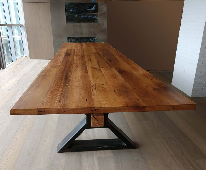 The Executive Conference Table, Solid Wood Conference Table, Industrial Table, Trestle Table, Metal and Reclaimed Wood Office Table, Modern