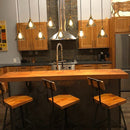 Bar stools with backs counter height - THE BREWSTER- Farmhouse rustic counter stools industrial -Stools reclaimed seat unique man cave decor