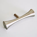 Hourglass "MCM 01" Brushed Nickel Mid-Century Drawer Pull