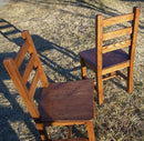 Kitchen Chair With Back, Wood Dining Chair, Ladderback Chair, Farmhouse Dining Chair, Rustic Side Chair, Wormy Chestnut Chair, Dining Room