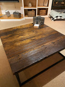 FREE SHIPPING Square coffee table extra large - Wood coffee table rustic modern - Reclaimed wood coffee table - Living room furniture