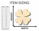 Shamrock Unfinished Wood Craft Lucky Four Leaf Clover up to 46"  DIY