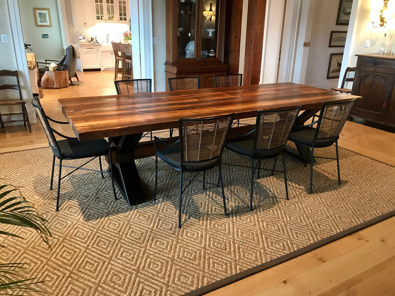 The Executive Conference Table, Solid Wood Conference Table, Industrial Table, Trestle Table, Metal and Reclaimed Wood Office Table, Modern