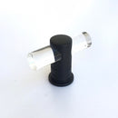 Matte Black and Lucite "Luz" Cabinet Knobs and Drawer Pulls (Adjustable)