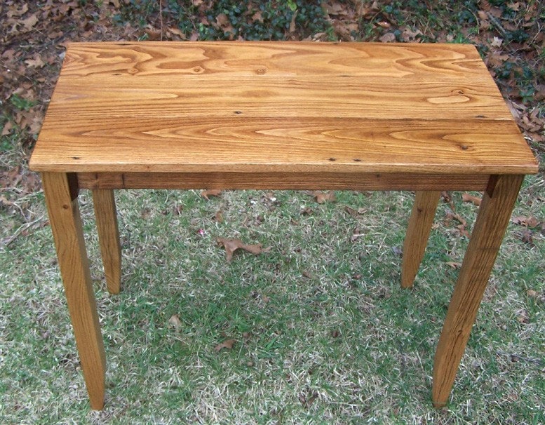 Barnwood Furniture, Writing Desk, Computer Desk, Antique Desk, Classroom Furniture, Chestnut Laptop Desk, Side Table, End Table, Cabin Decor