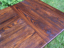 Wormy Chestnut Table, Extension Dining Table, Farm Table, Solid Wood, Primitive Table, Mid Century Table, Reclaimed Wood Table,Kitchen Table