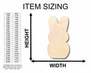 Unfinished Wood Easter Bunny Marshmallow Cutout - Craft- up to 46" DIY