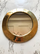 Set of  6 Wall Decorative Mirror -  Unlacquered brass Mirror
