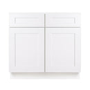 30 Inch White Shaker Single Sink Bathroom Vanity