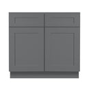 36 Inch Grey Shaker Single Sink Bathroom Vanity