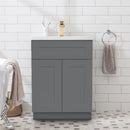 Grey Shaker 27" Single Sink Bathroom Vanity