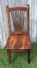 Pine Dining Chair, Rustic Dining Chair, Solid Wood Dining Chair, Spindle Back Chair, Antique Chair, Farmhouse Chair, Knotty Pine Chair
