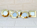 Set of 12 - 6 Small Brass Mirror - Small Decorative Wall Mirrors