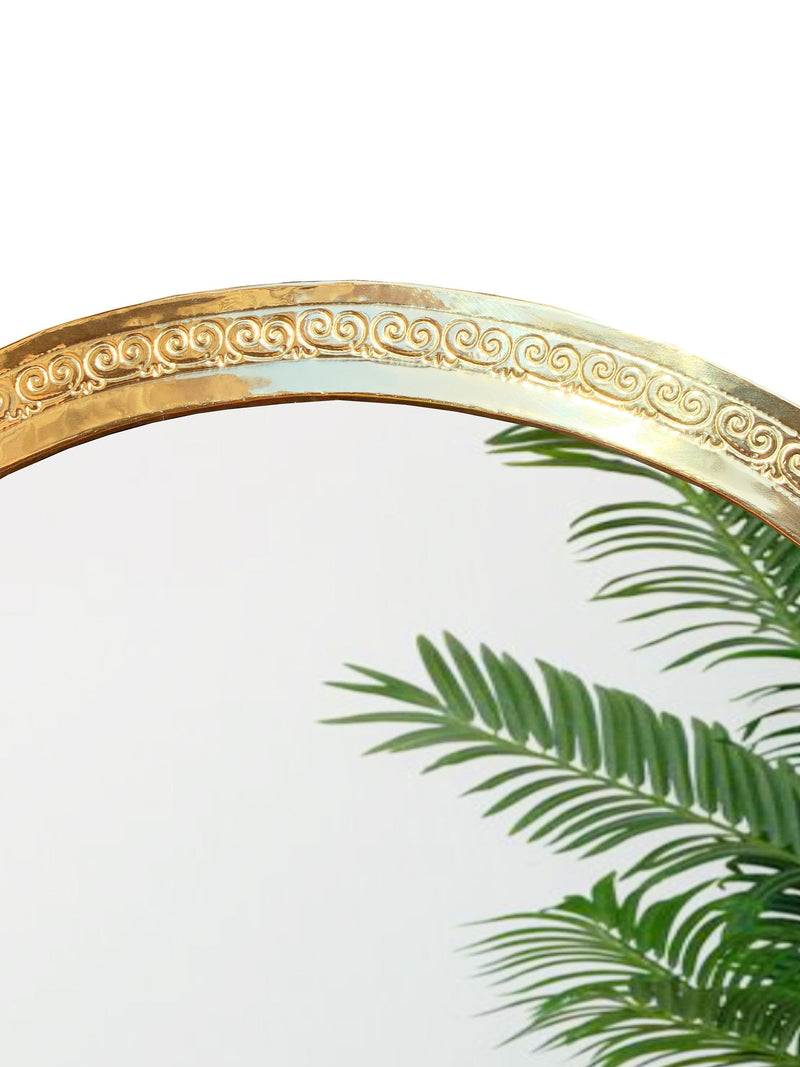 Moroccan Handmade Brass Arch Mirror