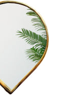 Brass Teardrop Mirror - Handmade Wall Mirror