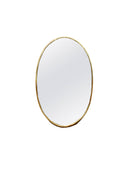Brass Oval Mirror - Handmade Antique Bathroom Mirror