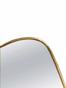 Asymmetrical Antique Brass Mirror - Handcrafted Irregular Brass Mirror