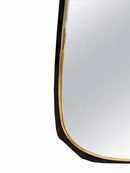 Asymmetrical Silver Brass Wall Mirrors