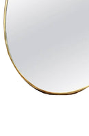 Antique Brass Oval Mirror - Unlacquered Brass Mirror