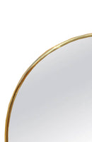 Antique Brass Oval Mirror - Unlacquered Brass Mirror