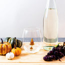 3D Pumpkin Gnome Stemless Wine Glasses