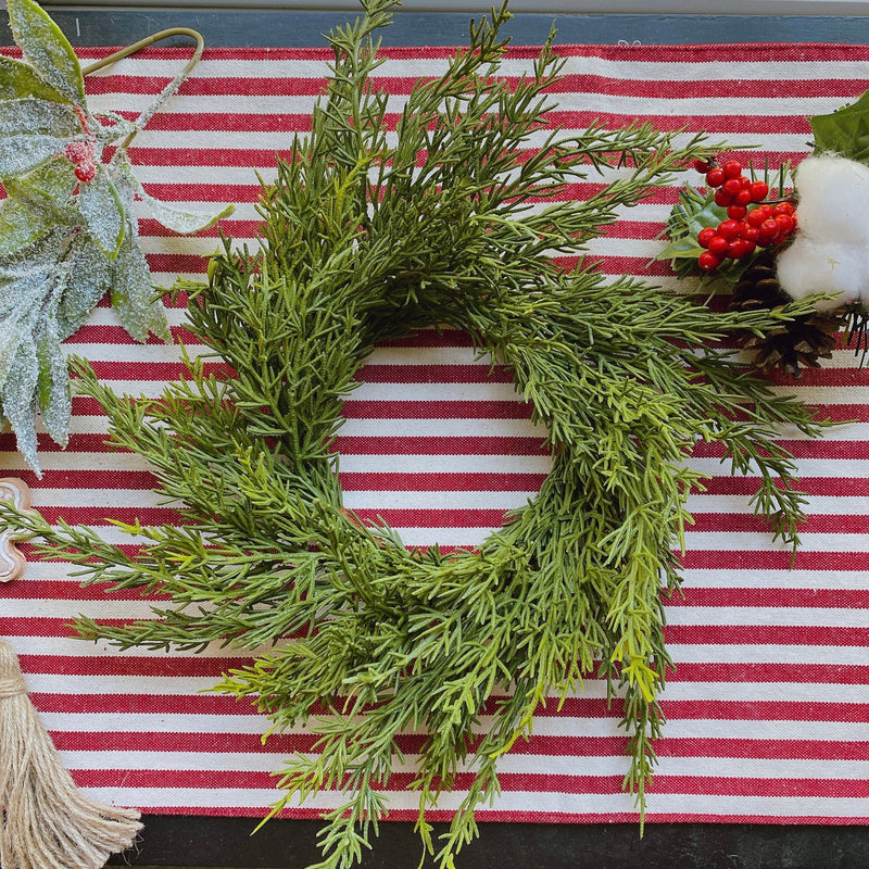 Small Mini Cedar Christmas Wreath