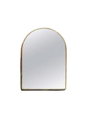 Antique Brass Arched Wall Mirror - Unlacquered Brass Mirror