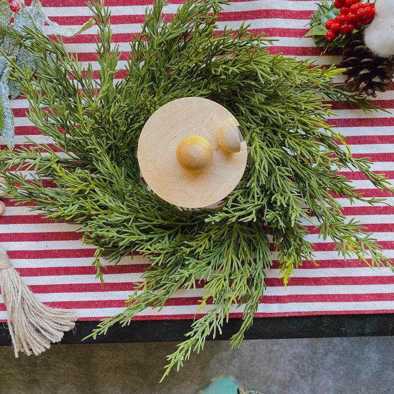 Small Mini Cedar Christmas Wreath