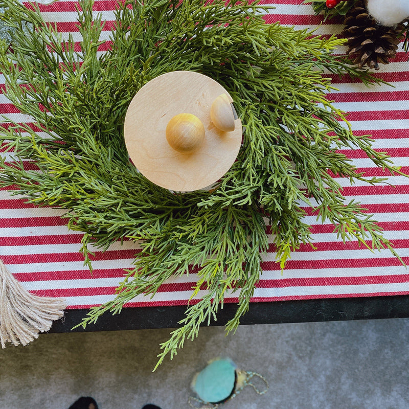 Small Mini Cedar Christmas Wreath