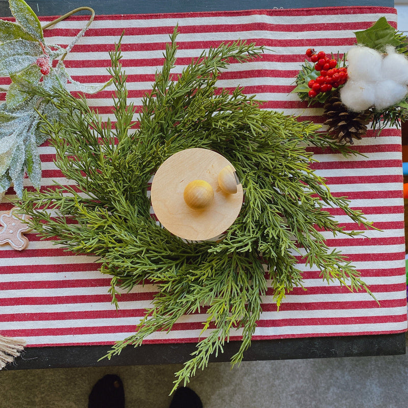 Small Mini Cedar Christmas Wreath