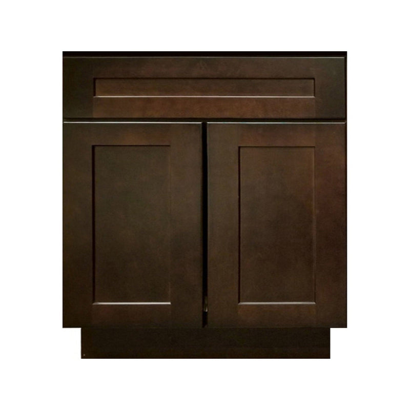 30 Inch Espresso Shaker Single Sink Bathroom Vanity