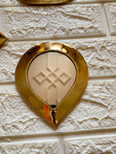 Small Decorative Mirrors - Gold Small Unlacquered Brass Mirror