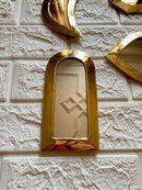 Small Decorative Mirrors - Gold Small Unlacquered Brass Mirror