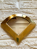 Set of 6 Small Decorative Mirrors -Unlacquered Brass Mirror